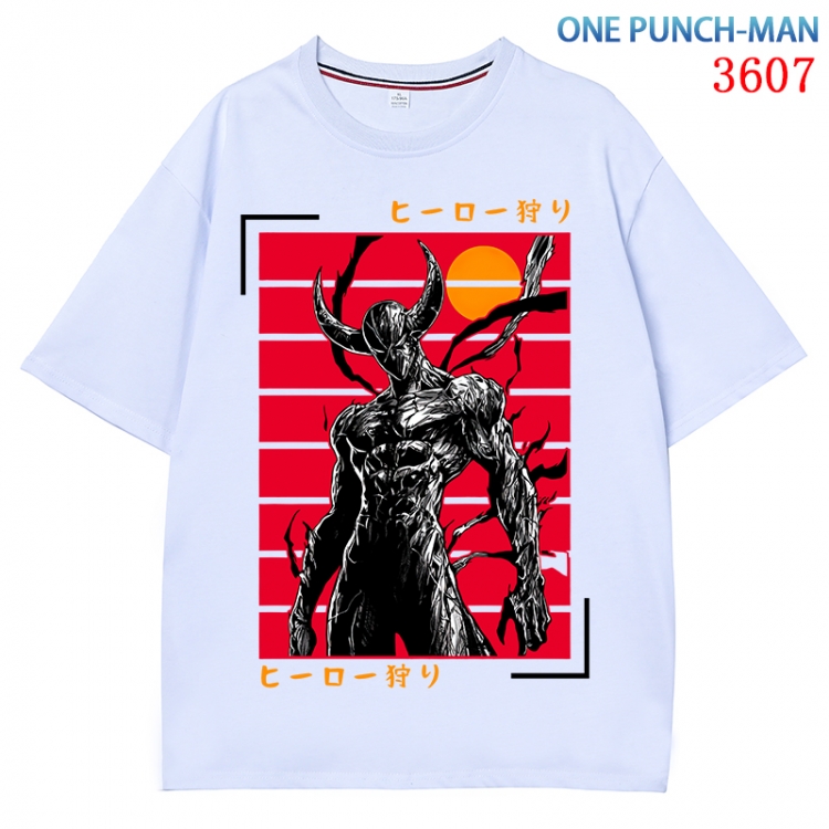 One Punch Man  Anime Pure Cotton Short Sleeve T-shirt Direct Spray Technology from S to 4XL  CMY-3607-1