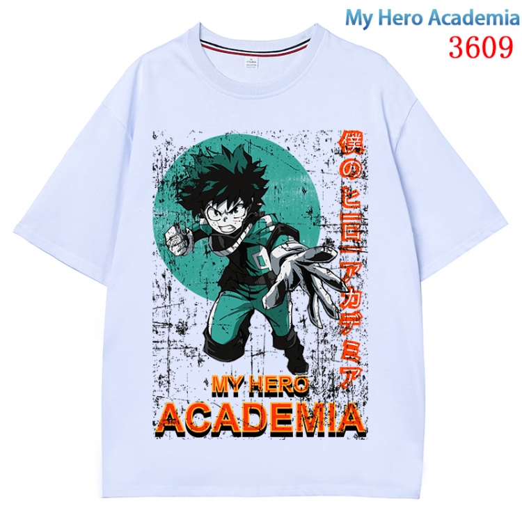 My Hero Academia  Anime Pure Cotton Short Sleeve T-shirt Direct Spray Technology from S to 4XL CMY-3609-1