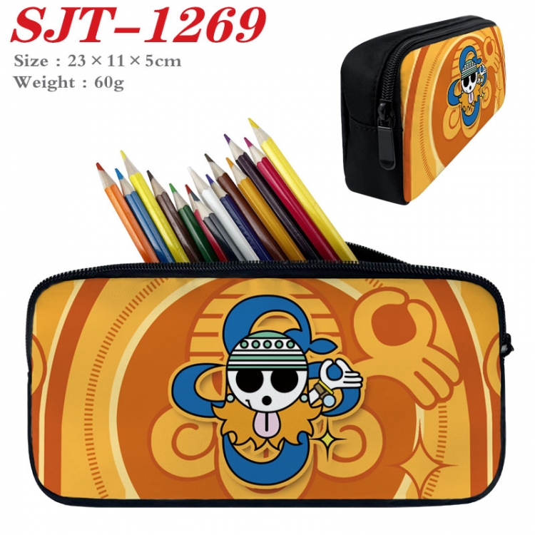 One Piece Anime nylon student pencil case 23x11x5cm SJT-1269