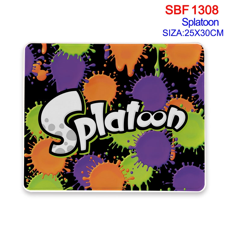 Splatoon Anime peripheral edge lock mouse pad 25X30cm  SBF-1308-2