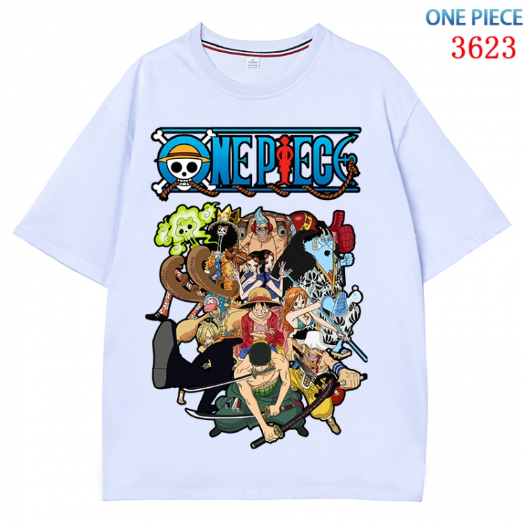 One Piece  Anime Pure Cotton Short Sleeve T-shirt Direct Spray Technology from S to 4XL CMY-3623-1