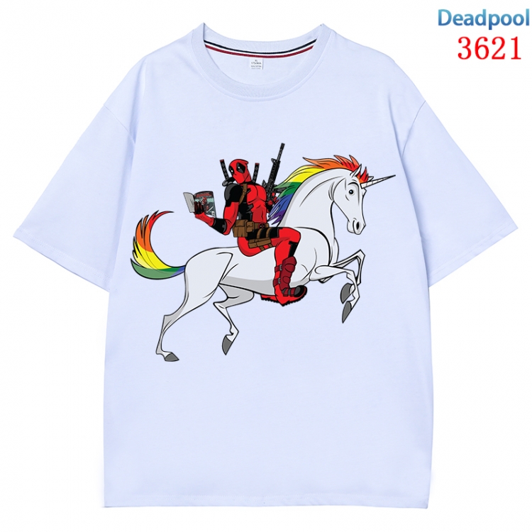 Deadpool  Anime Pure Cotton Short Sleeve T-shirt Direct Spray Technology from S to 4XL CMY-3621-1