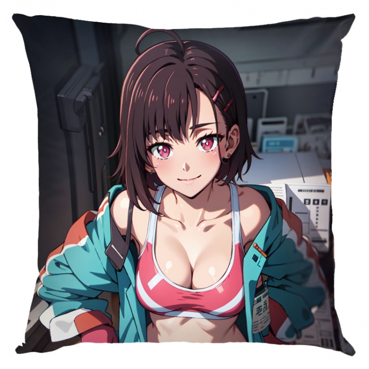 Zom 100 Anime square full-color pillow cushion 45X45CM NO FILLING  J4-80