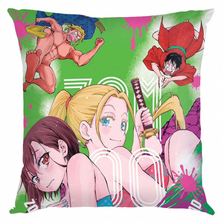 Zom 100 Anime square full-color pillow cushion 45X45CM NO FILLING  J4-8