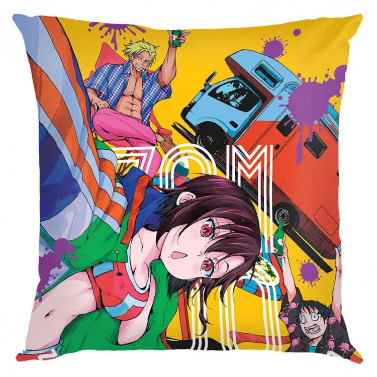 Zom 100 Anime square full-color pillow cushion 45X45CM NO FILLING  J4-11