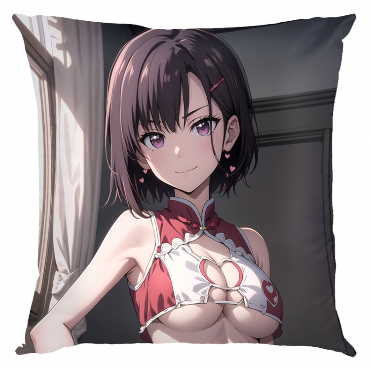 Zom 100 Anime square full-color pillow cushion 45X45CM NO FILLING  J4-85