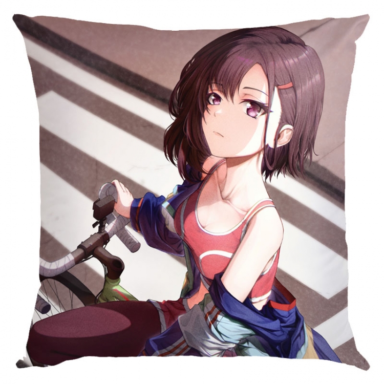 Zom 100 Anime square full-color pillow cushion 45X45CM NO FILLING  J4-55