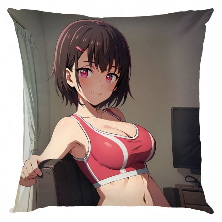 Zom 100 Anime square full-color pillow cushion 45X45CM NO FILLING  J4-38