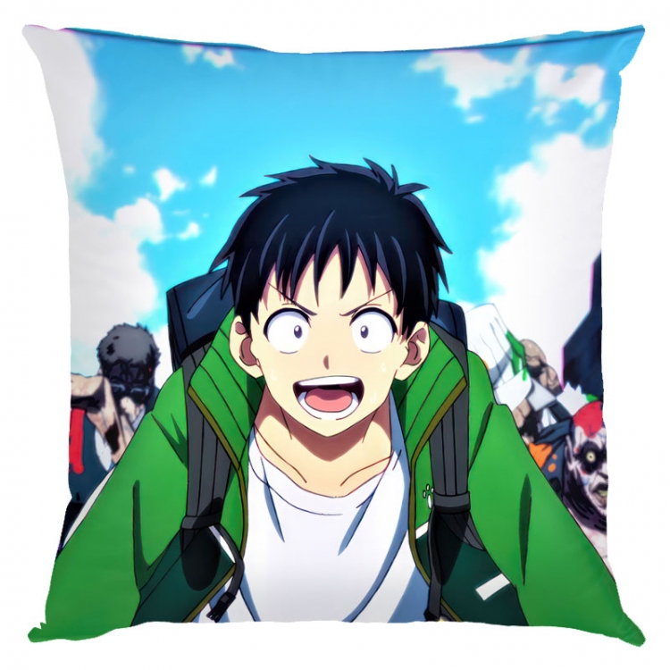 Zom 100 Anime square full-color pillow cushion 45X45CM NO FILLING  J4-43