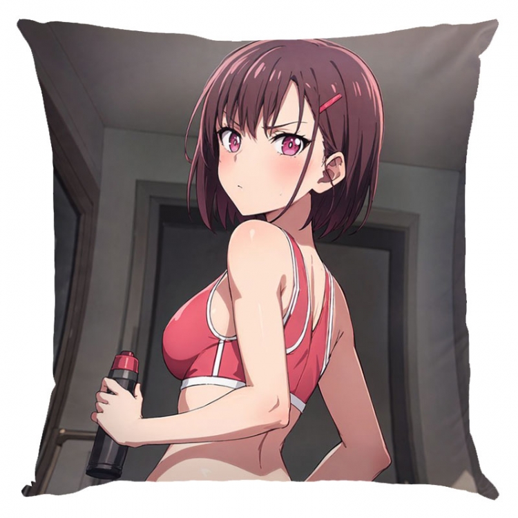 Zom 100 Anime square full-color pillow cushion 45X45CM NO FILLING  J4-37
