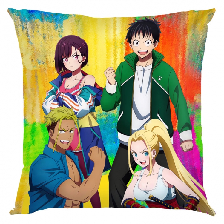 Zom 100 Anime square full-color pillow cushion 45X45CM NO FILLING  J4-86A