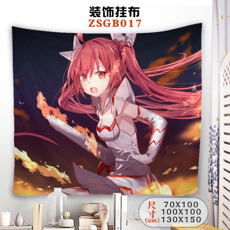 Date-A-Live Anime tablecloth decoration hanging cloth 130X150 supports customization ZSGB017