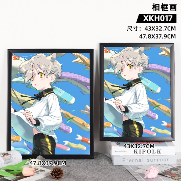 Touken Ranbu Anime peripheral frame painting 43X32.7cm, supports customization of individual images XKH017