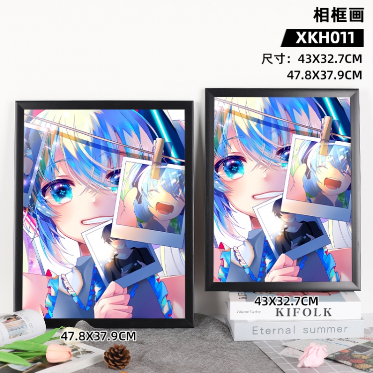 Hatsune Miku Anime peripheral frame painting 43X32.7cm, supports customization of individual images XKH011