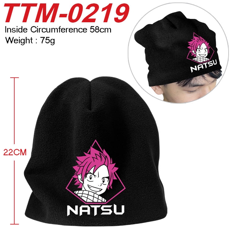 Fairy tail Printed plush cotton hat with a hat circumference of 58cm (adult size) TTM-0219