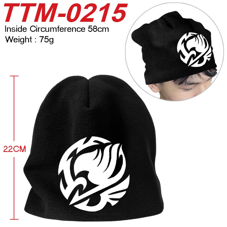 Fairy tail Printed plush cotton hat with a hat circumference of 58cm (adult size) TTM-0215