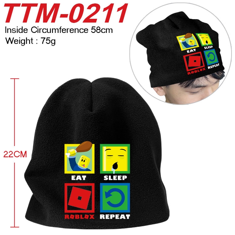Roblox Printed plush cotton hat with a hat circumference of 58cm (adult size)  TTM-0211