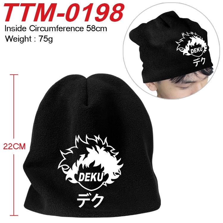 My Hero Academia Printed plush cotton hat with a hat circumference of 58cm (adult size)  TTM-0198