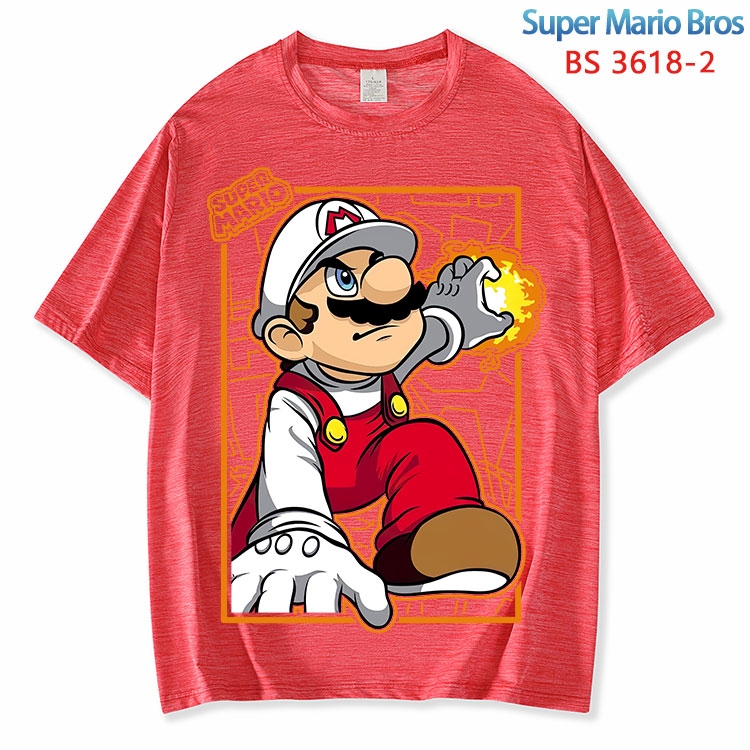 Super Mario  ice silk cotton loose and comfortable T-shirt from XS to 5XL BS-3618-2