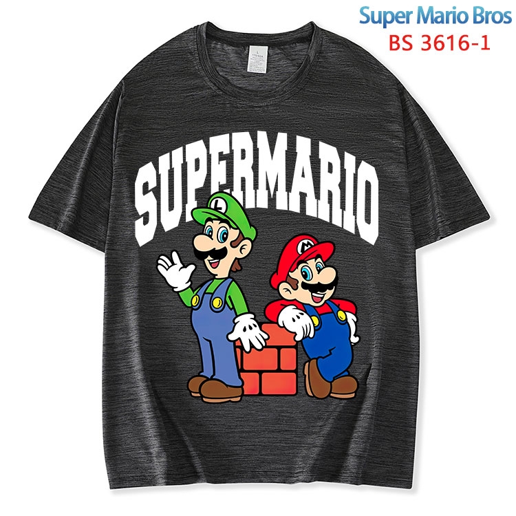 Super Mario  ice silk cotton loose and comfortable T-shirt from XS to 5XL BS-3616-1