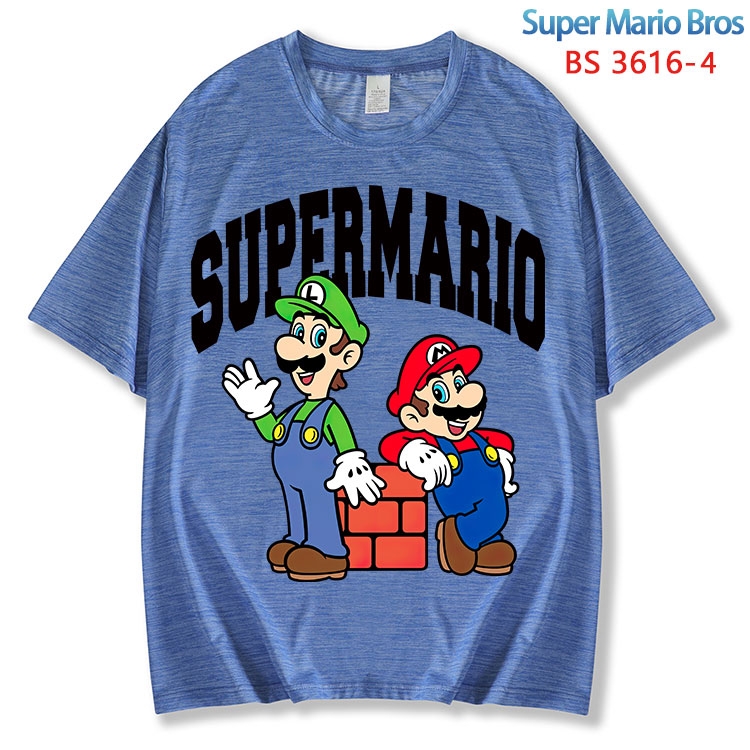 Super Mario  ice silk cotton loose and comfortable T-shirt from XS to 5XL BS-3616-4