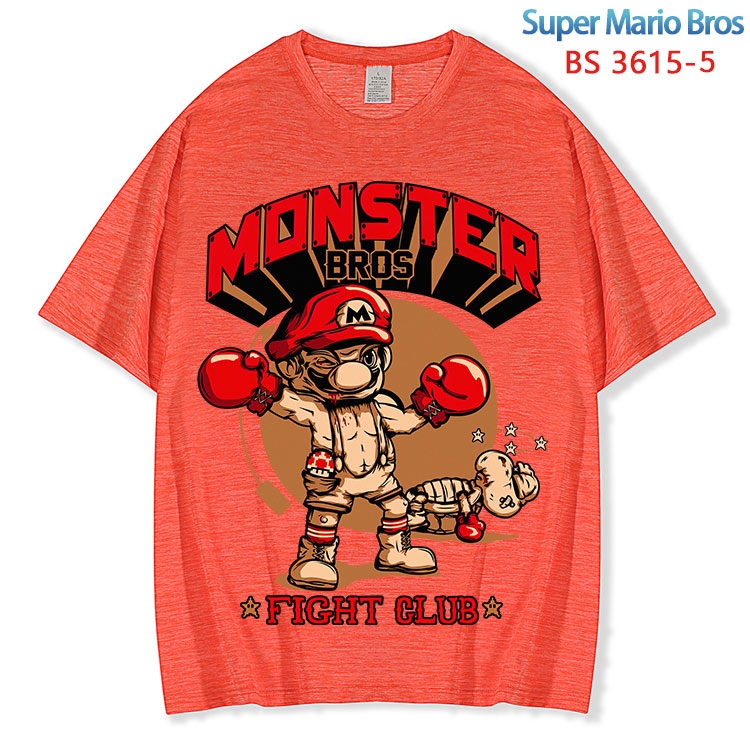 Super Mario  ice silk cotton loose and comfortable T-shirt from XS to 5XL BS-3615-5