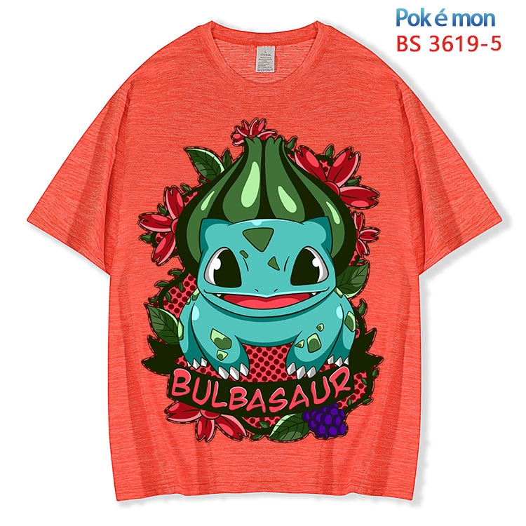Pokemon  ice silk cotton loose and comfortable T-shirt from XS to 5XL BS-3619-5