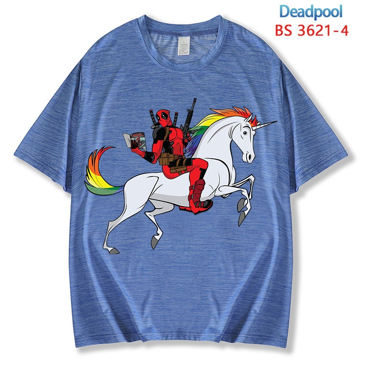 Deadpool ice silk cotton loose and comfortable T-shirt from XS to 5XL BS-3621-4