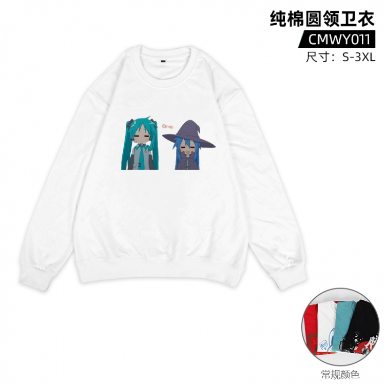 Hatsune Miku Anime Cotton Long Sleeve Sweater Direct Spray Process from S to 3XL Supports Customization CMWY011