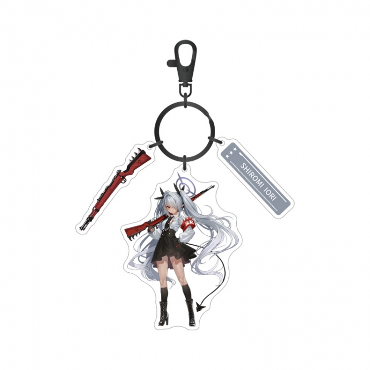 Blue Archive Anime surrounding sandwich acrylic 3 pendant keychain pendant price for 5 pcs