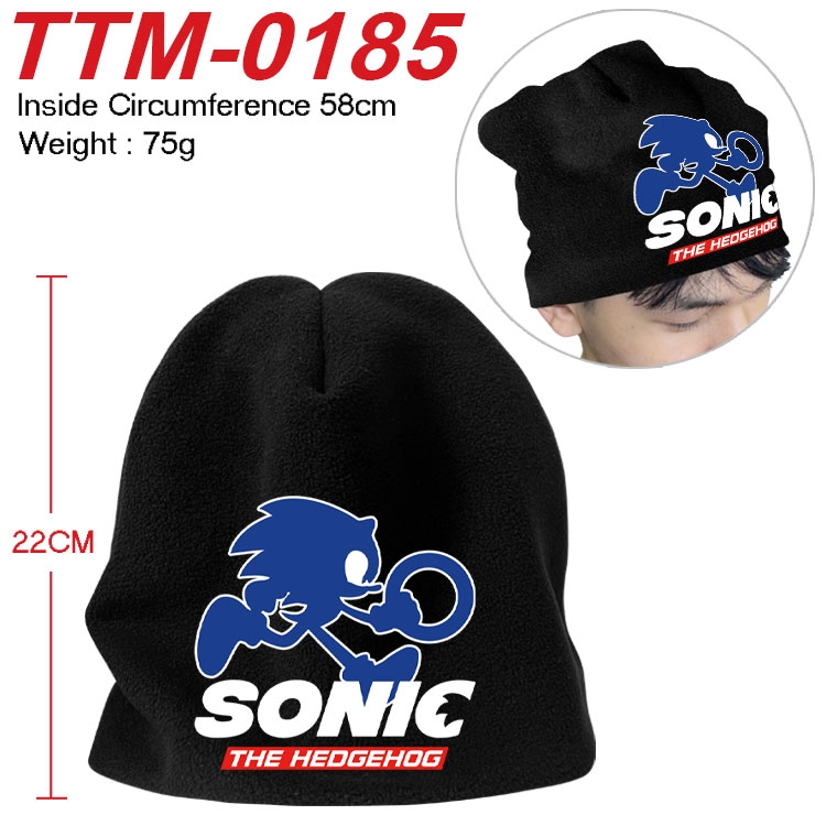 Sonic The Hedgehog Printed plush cotton hat with a hat circumference of 58cm (adult size)  TTM-0185