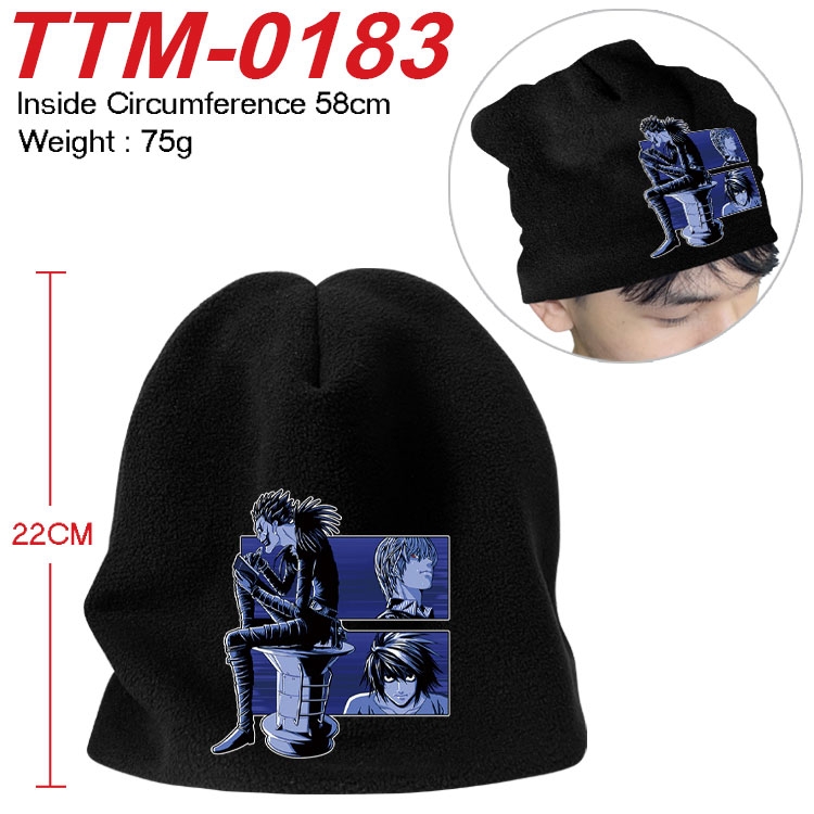 Death note Printed plush cotton hat with a hat circumference of 58cm (adult size) TTM-0183