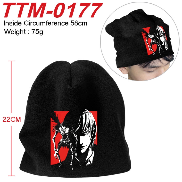Death note Printed plush cotton hat with a hat circumference of 58cm (adult size) TTM-0177
