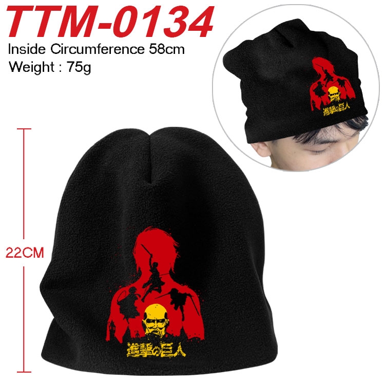 Shingeki no Kyojin Printed plush cotton hat with a hat circumference of 58cm (adult size) TTM-0134
