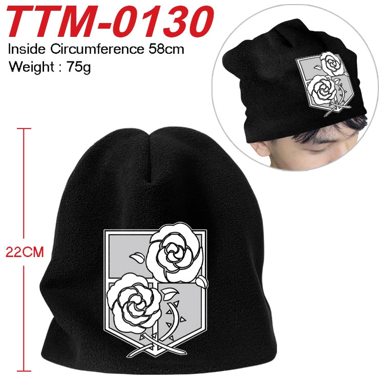 Shingeki no Kyojin Printed plush cotton hat with a hat circumference of 58cm (adult size) TTM-0130