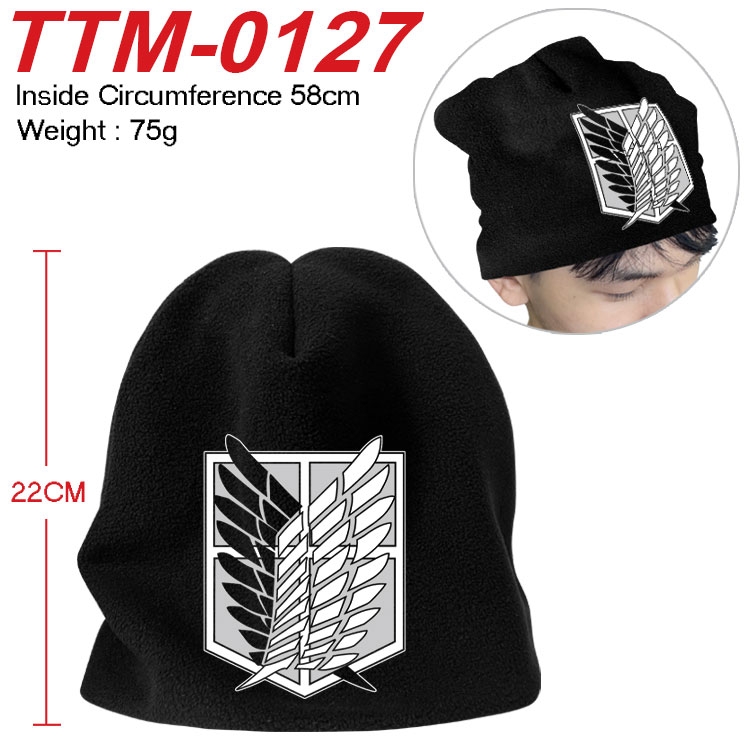 Shingeki no Kyojin Printed plush cotton hat with a hat circumference of 58cm (adult size) TTM-0127