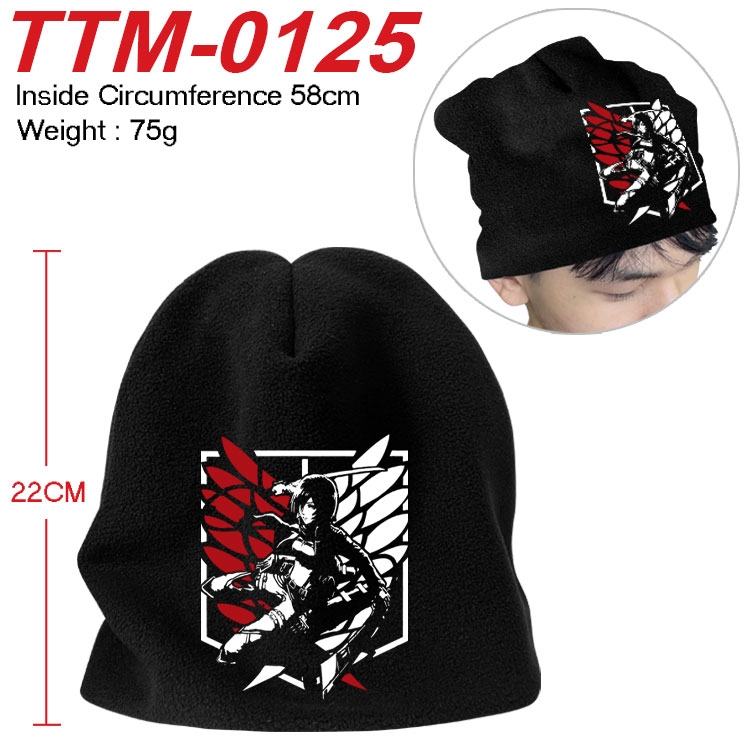 Shingeki no Kyojin Printed plush cotton hat with a hat circumference of 58cm (adult size) TTM-0125