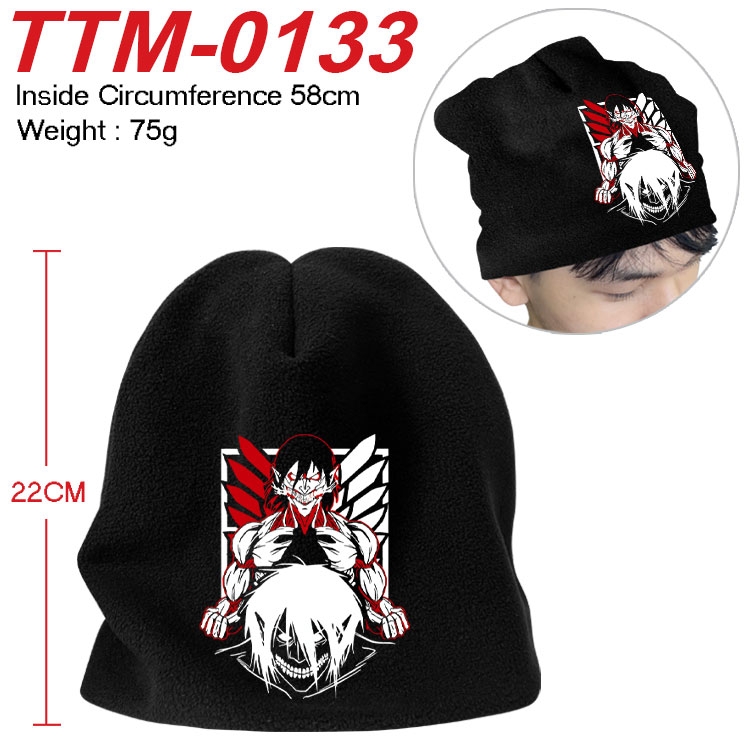 Shingeki no Kyojin Printed plush cotton hat with a hat circumference of 58cm (adult size) TTM-0133