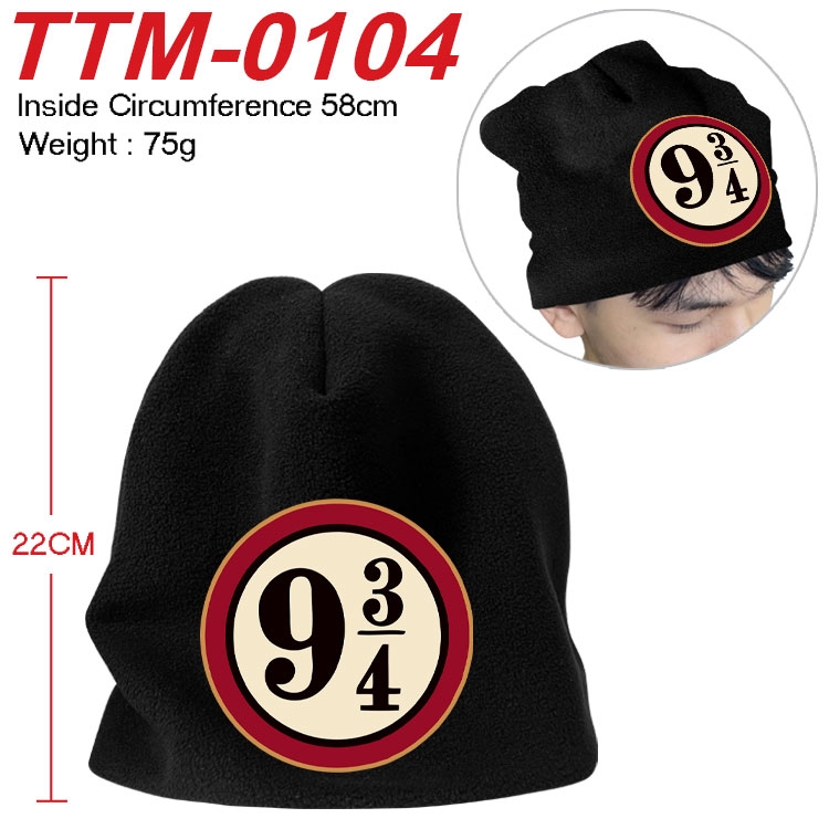 Harry Potter Printed plush cotton hat with a hat circumference of 58cm (adult size)  TTM-0104