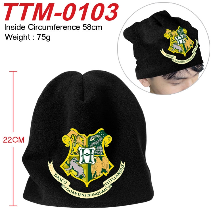 Harry Potter Printed plush cotton hat with a hat circumference of 58cm (adult size)  TTM-0103