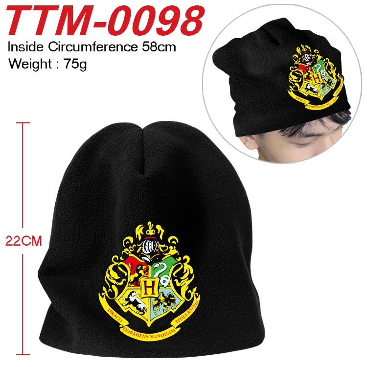Harry Potter Printed plush cotton hat with a hat circumference of 58cm (adult size) TTM-0098