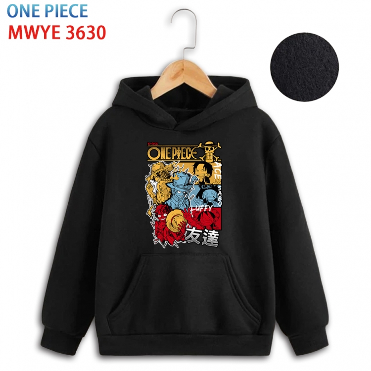One Piece Anime surrounding childrens pure cotton patch pocket hoodie 80 90 100 110 120 130 140 for children  MWYE-3630