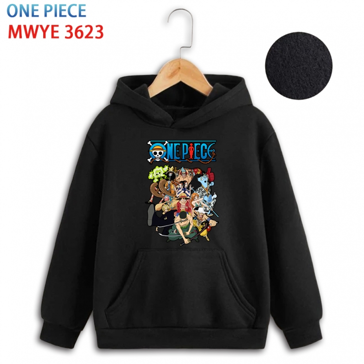 One Piece Anime surrounding childrens pure cotton patch pocket hoodie 80 90 100 110 120 130 140 for children MWYE-3623