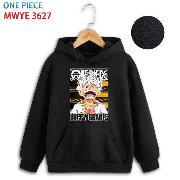 One Piece Anime surrounding childrens pure cotton patch pocket hoodie 80 90 100 110 120 130 140 for children  MWYE-3627