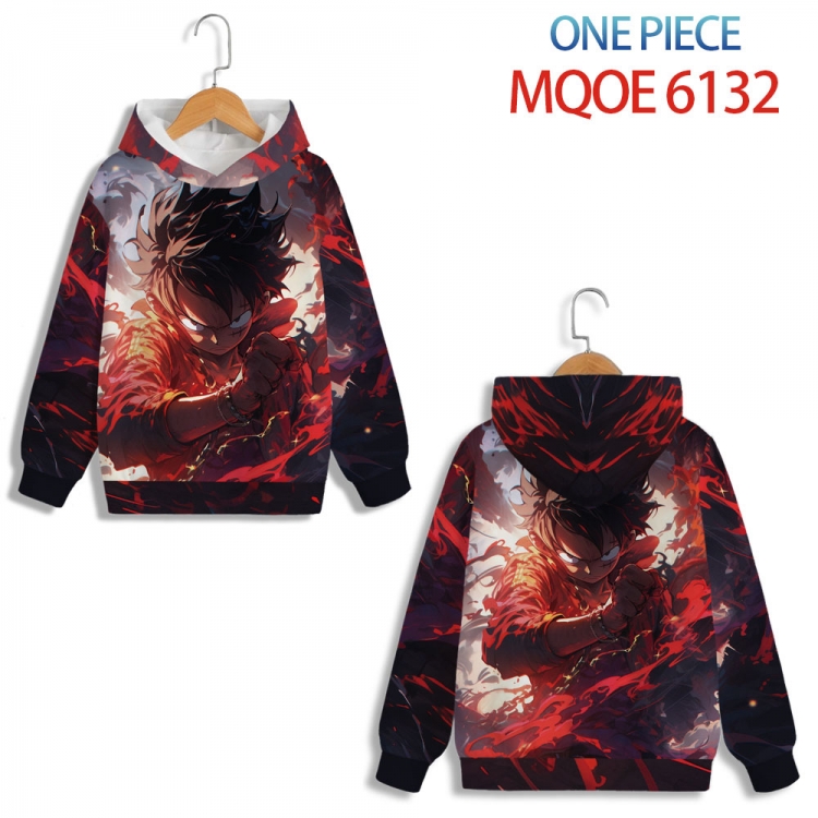 One Piece  Anime Surrounding Childrens Full Color Patch Pocket Hoodie 80 90 100 110 120 130 140 for children MQOE 6132