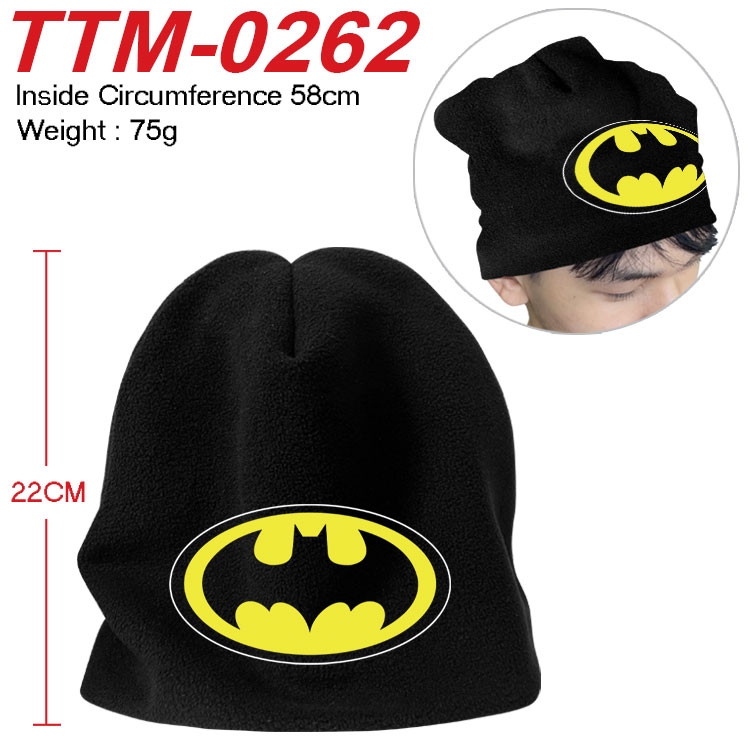 Superhero Printed plush cotton hat with a hat circumference of 58cm (adult size)  TTM-0262