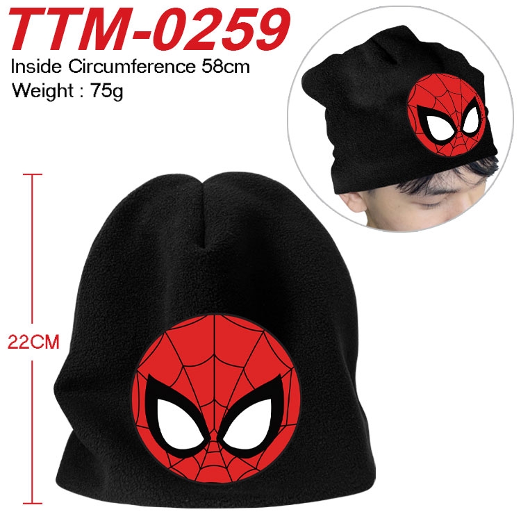 Superhero Printed plush cotton hat with a hat circumference of 58cm (adult size)  TTM-0259