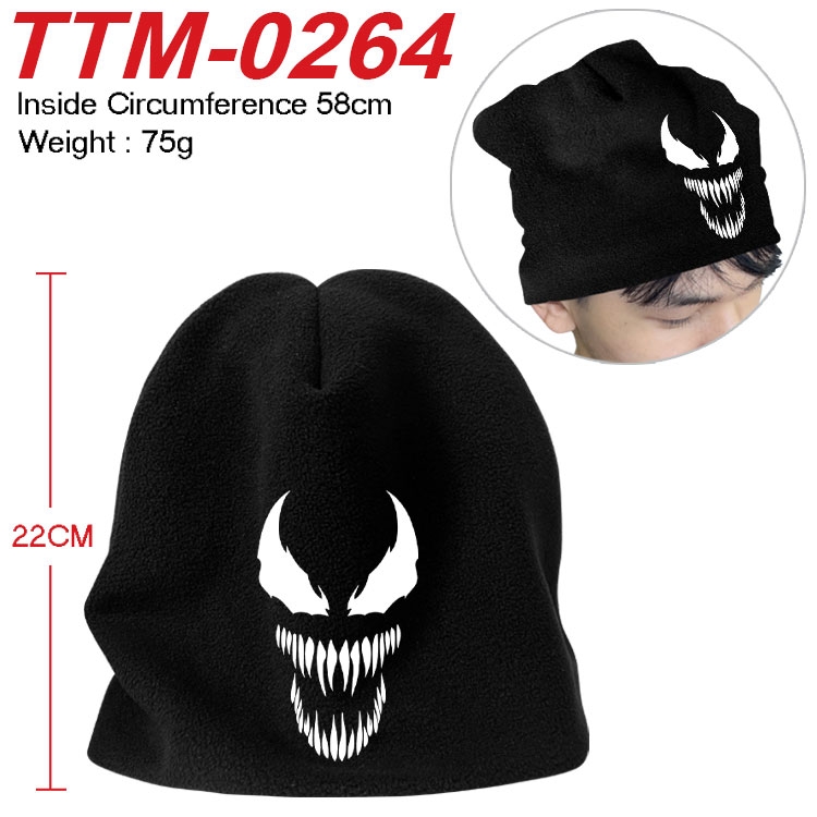 Superhero Printed plush cotton hat with a hat circumference of 58cm (adult size) TTM-0264