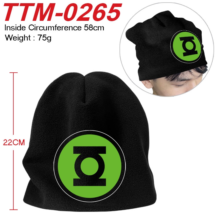 Superhero Printed plush cotton hat with a hat circumference of 58cm (adult size) TTM-0265