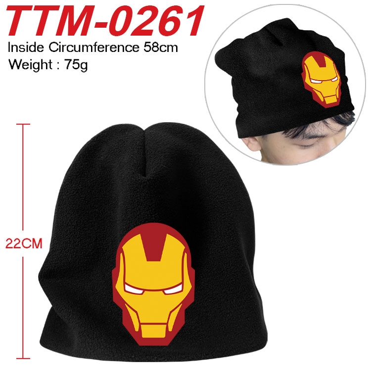 Superhero Printed plush cotton hat with a hat circumference of 58cm (adult size) TTM-0261